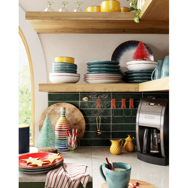 Sango Toren Denim Blue Stoneware Dinnerware Set 3D model_2