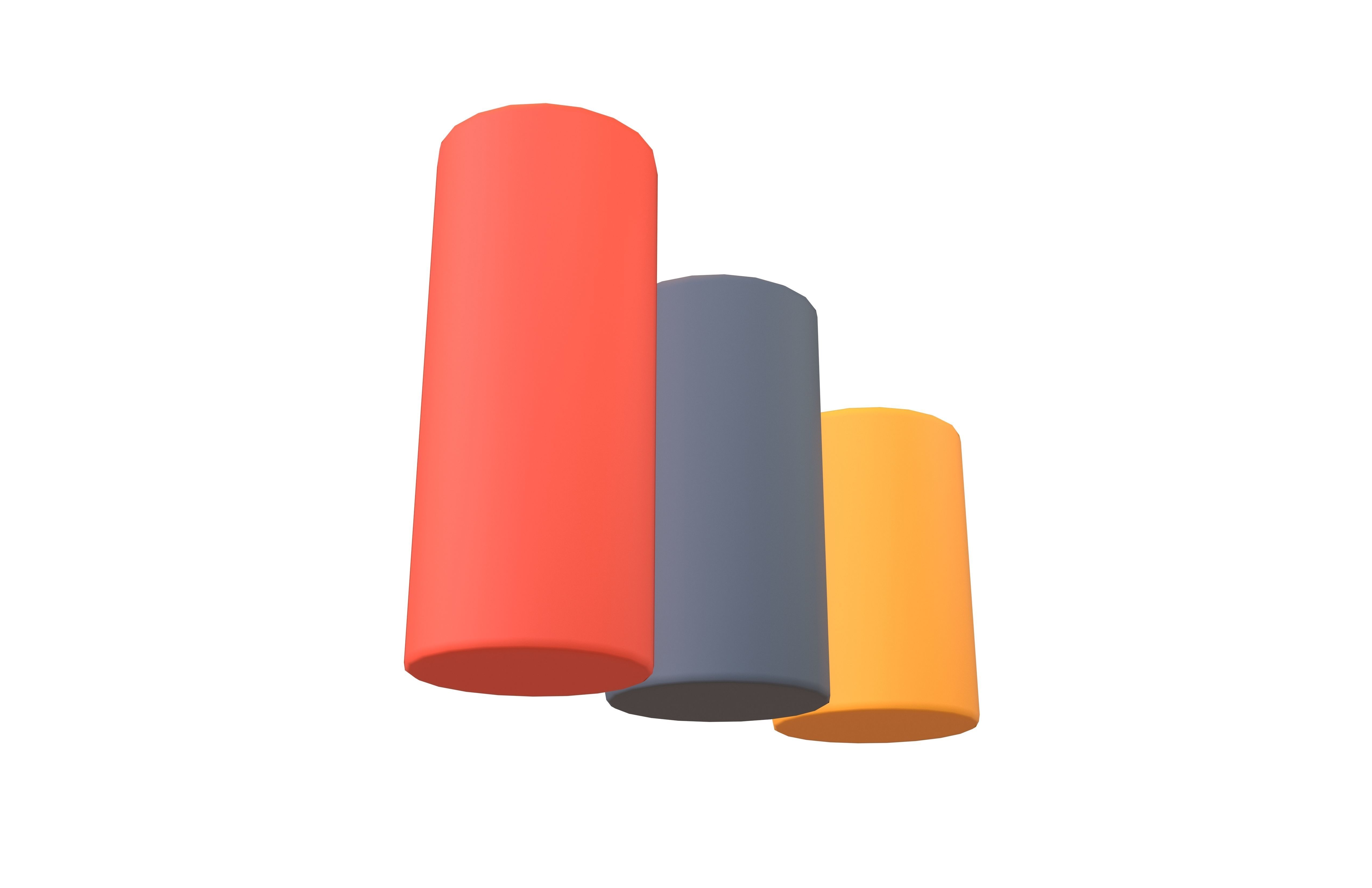 Chart Icon V1 002 Low-poly 3D model_3