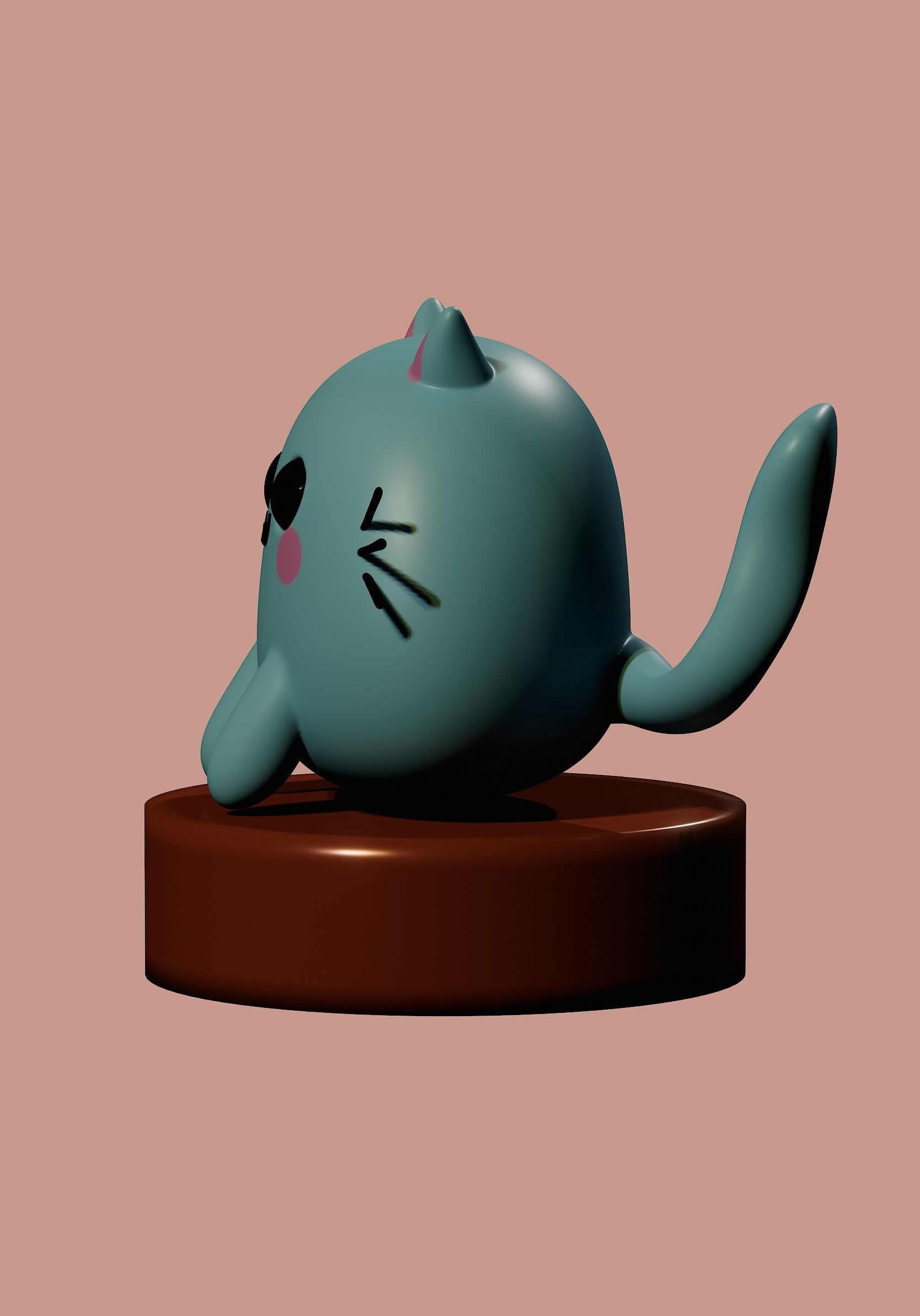 Cutie cat 3D model_1