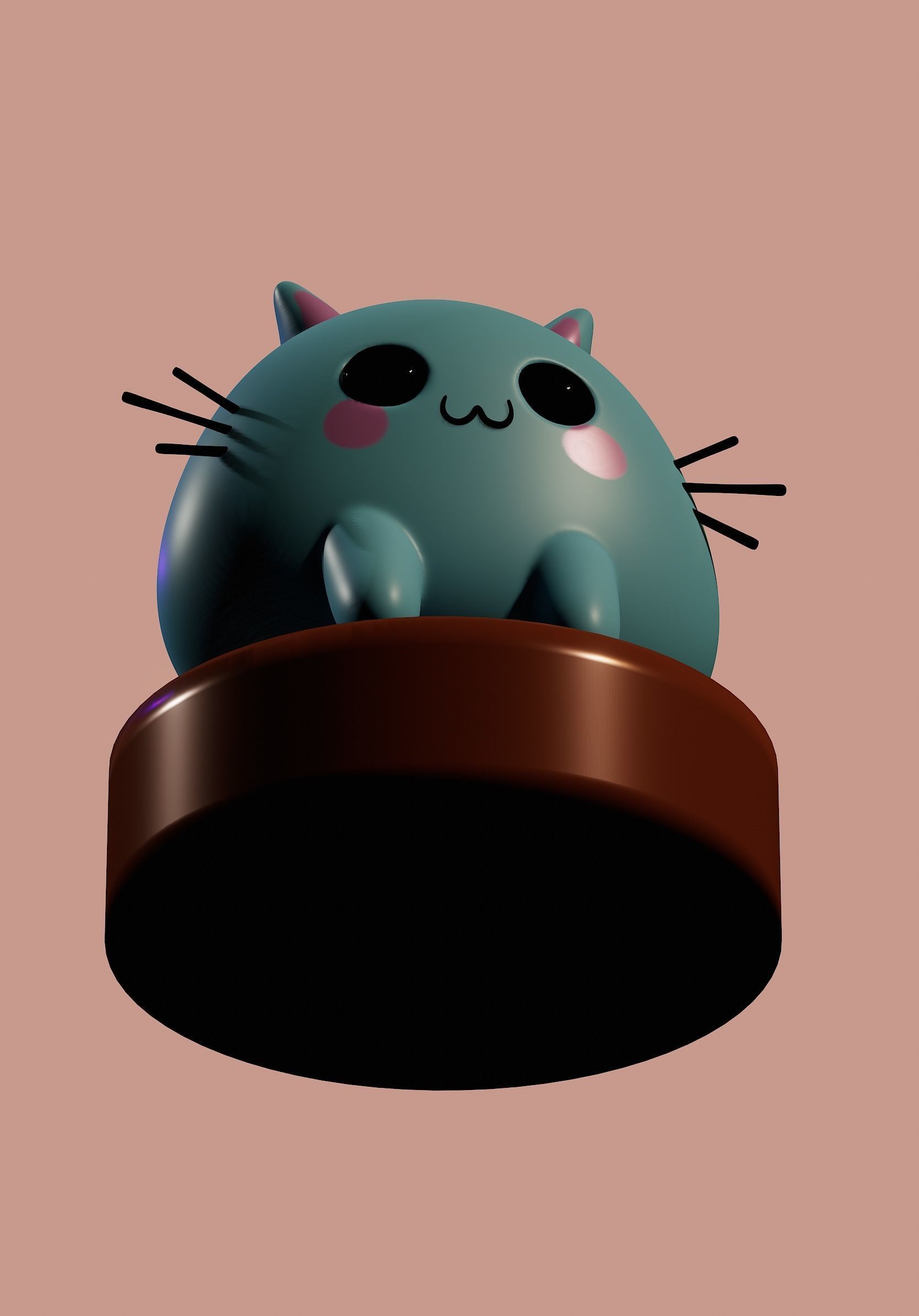 Cutie cat 3D model_3