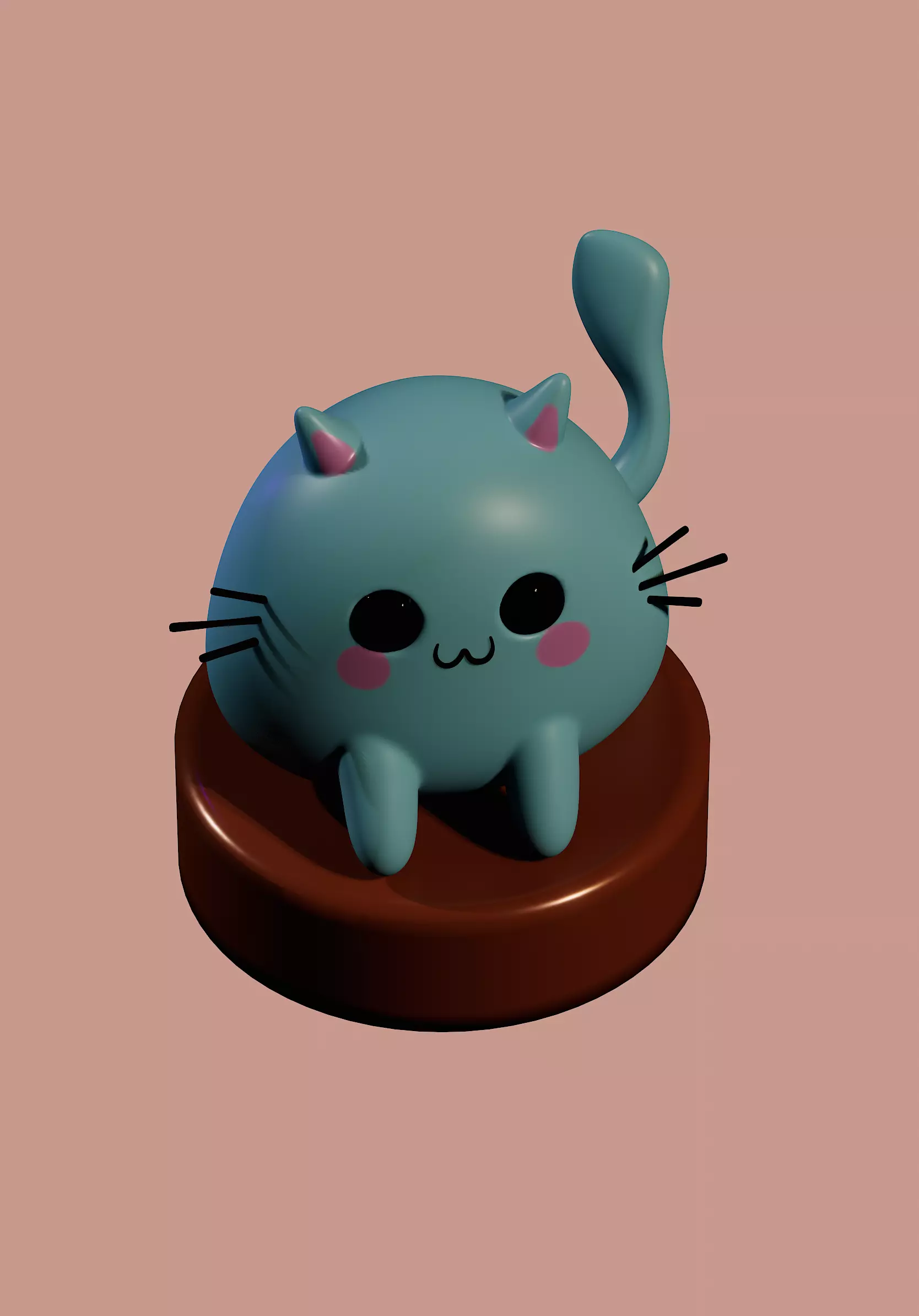 Cutie cat 3D model_0