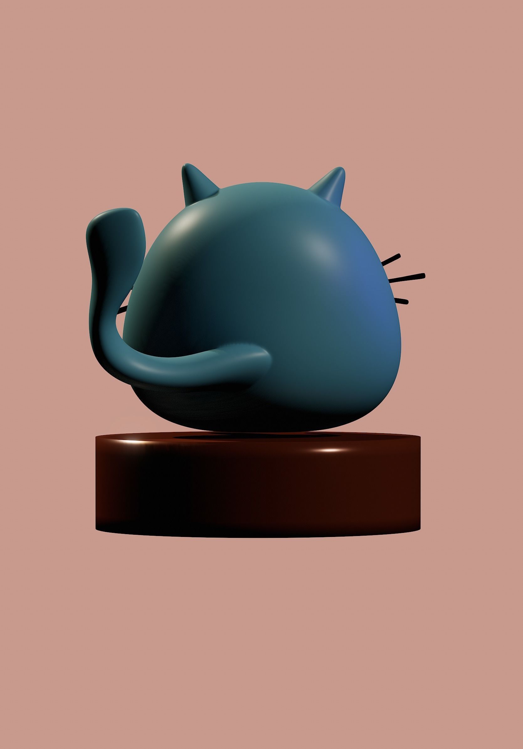 Cutie cat 3D model_4