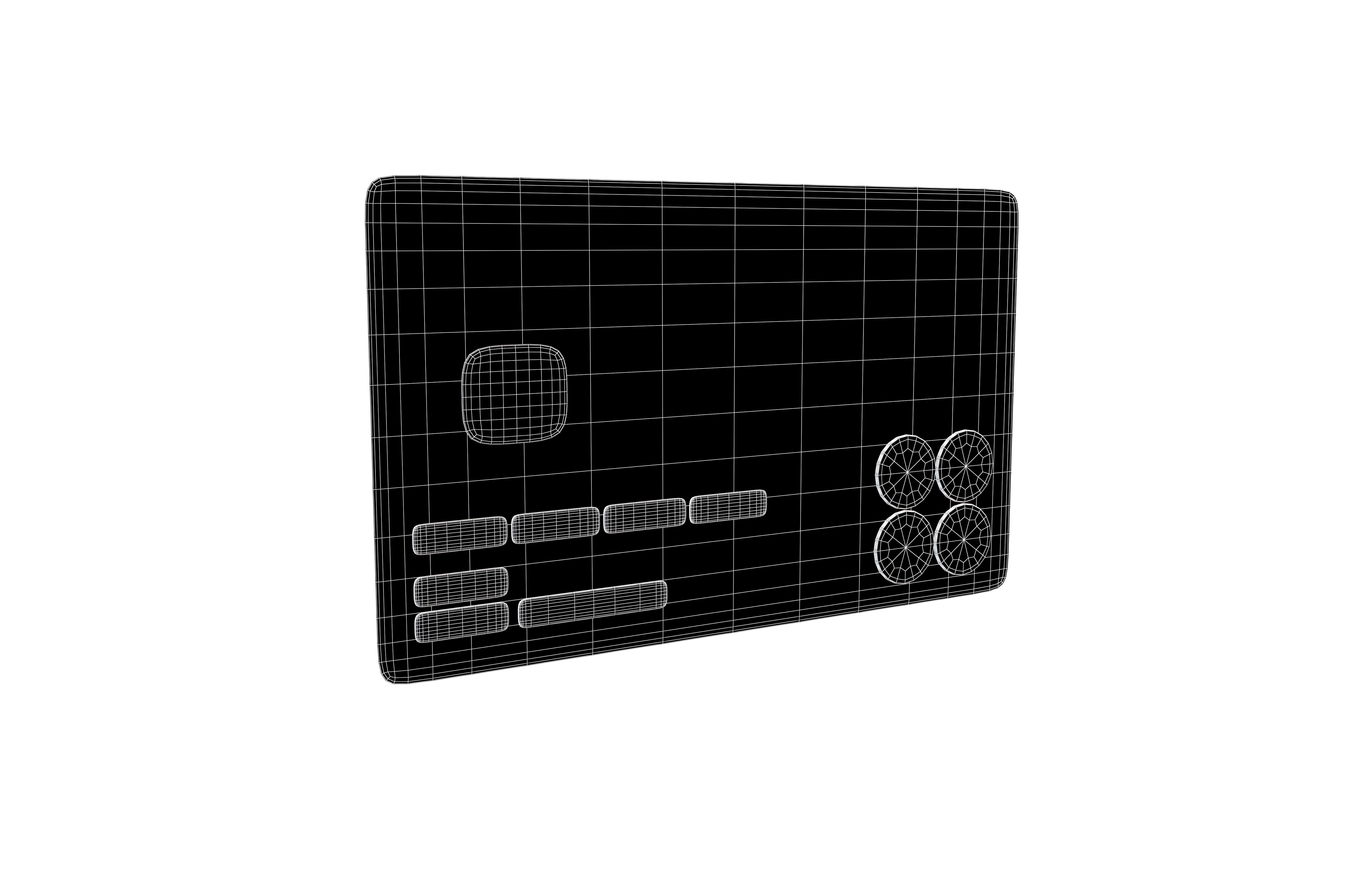 Cartoon Credit Card v2 006 Low-poly 3D model_5
