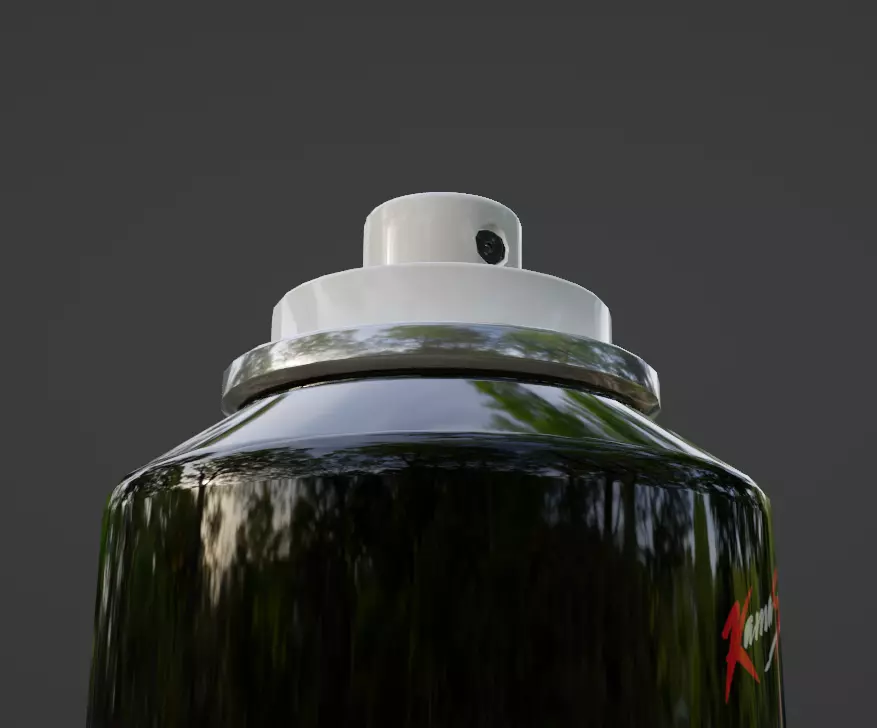 Low Poly KS Deodorant Perfume Model VR Game Ready Asset Free low-poly 3D model