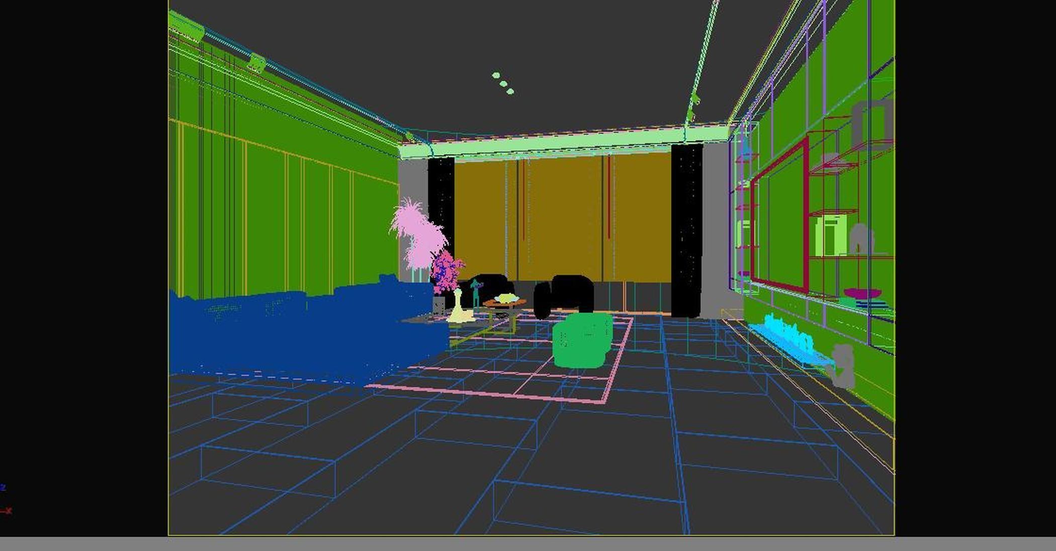 living Modern room 3D model_6