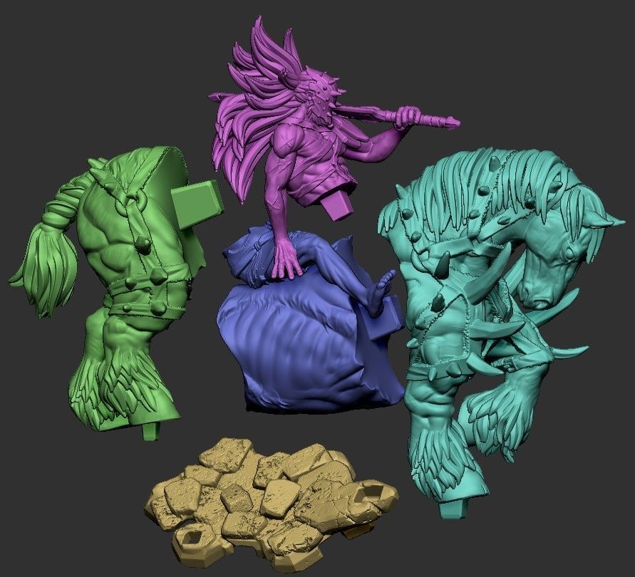 War - Four Horsemen 3D print model_3