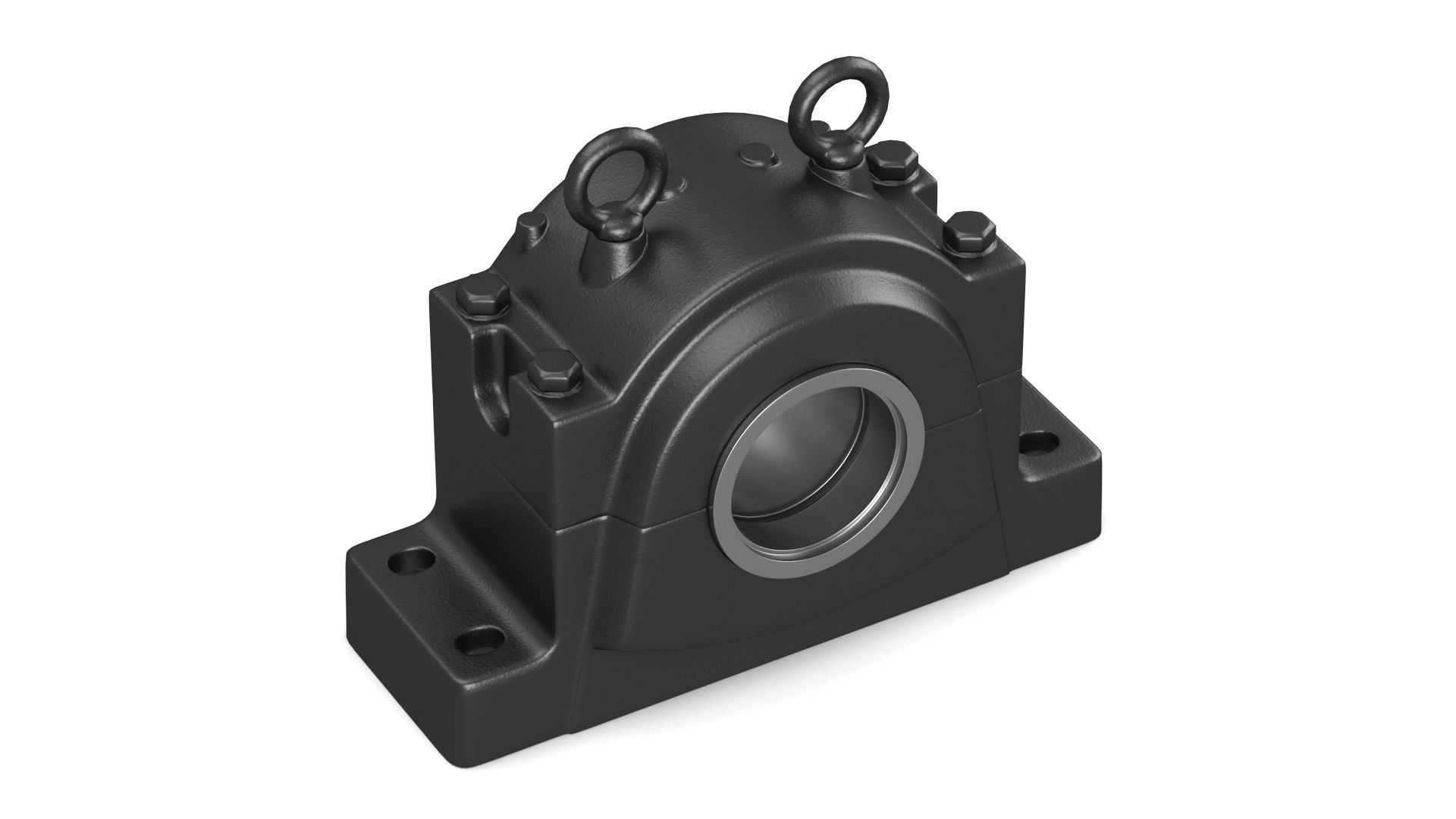 Bearing Block Assembly 3D model_3