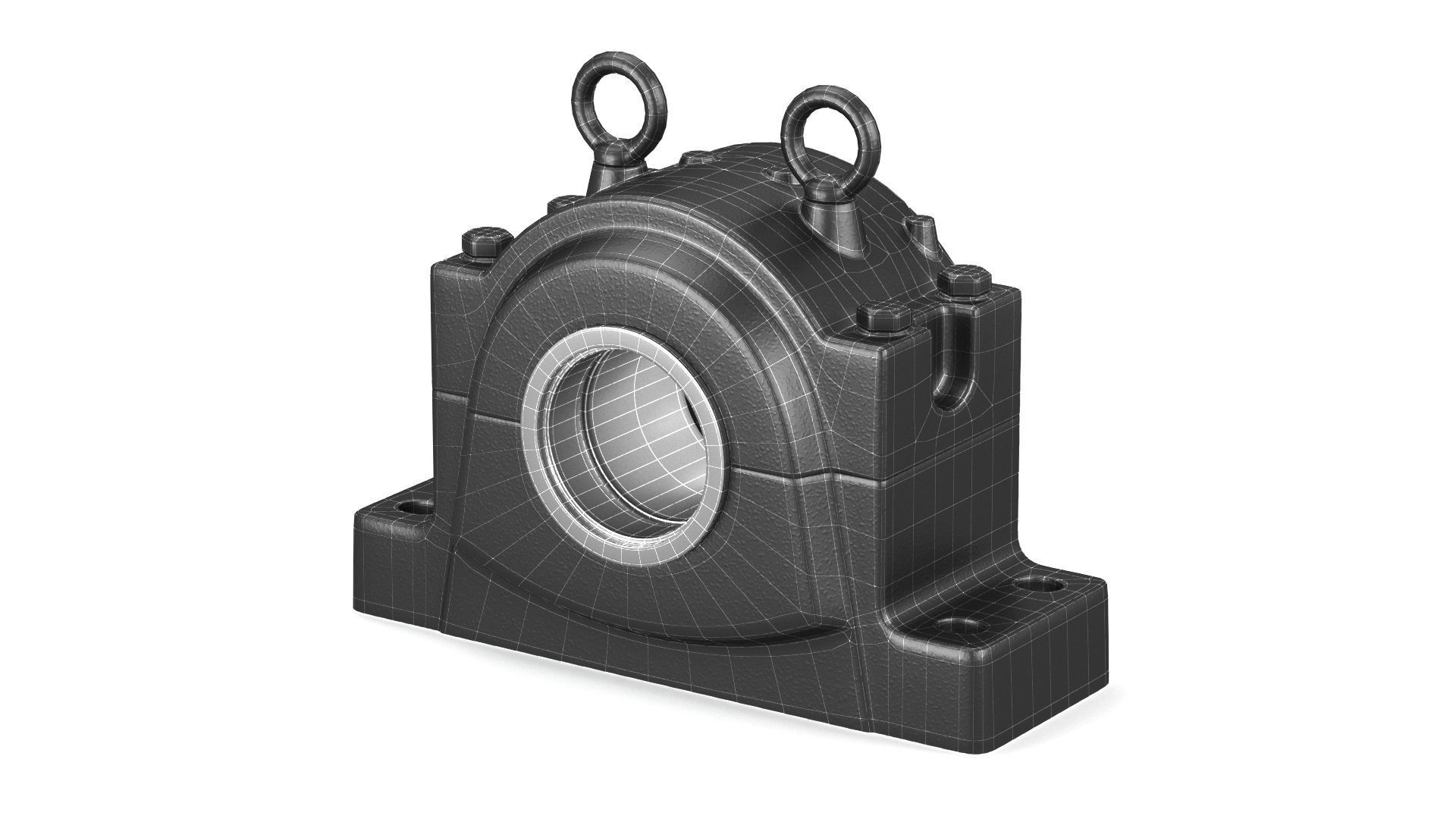 Bearing Block Assembly 3D model_6