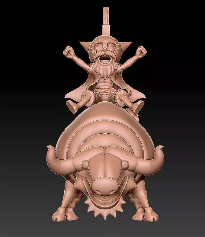 luffy buffalo cover 3D print model_0