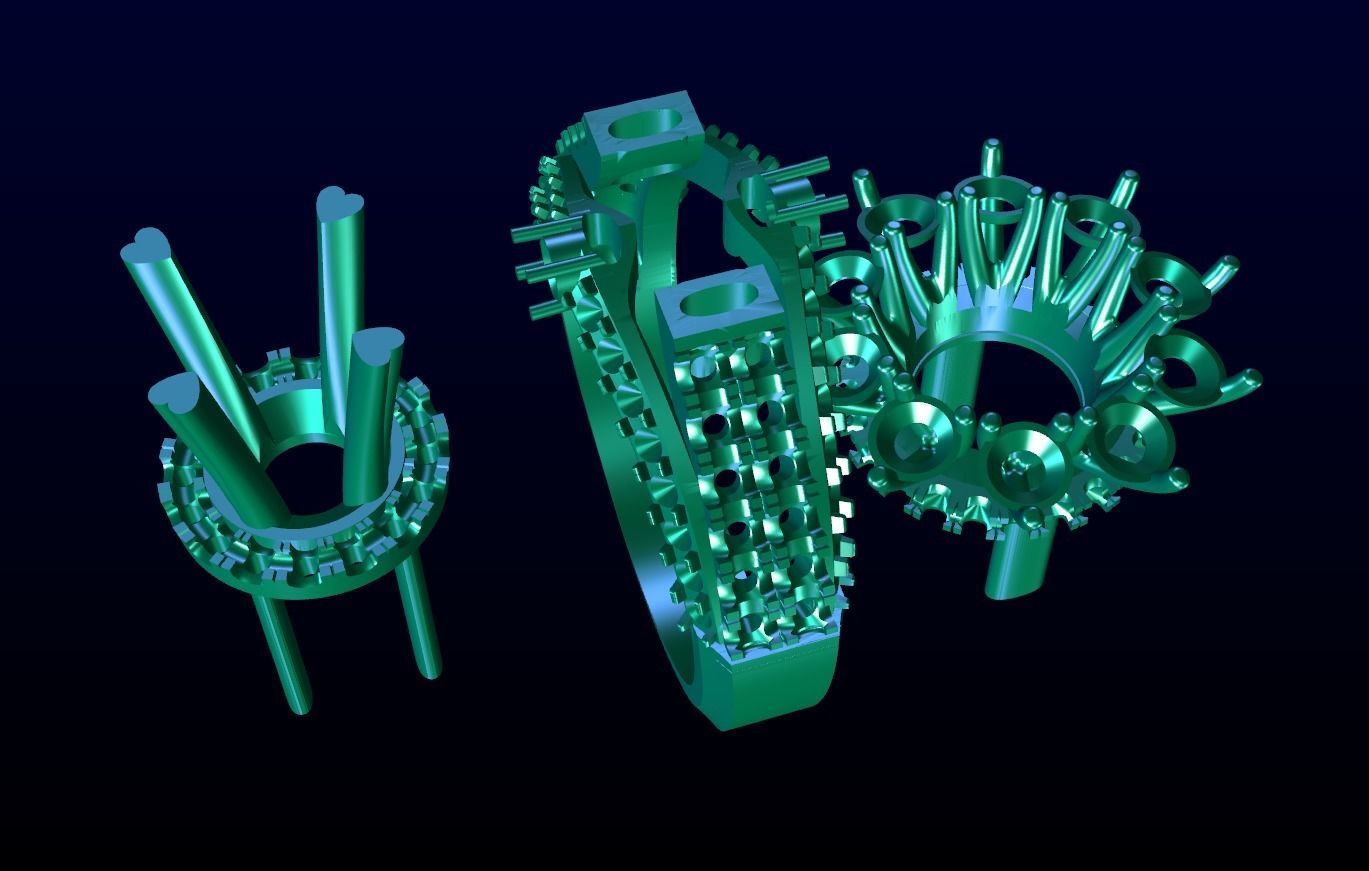 Engagement Ring 53 3D print model_4