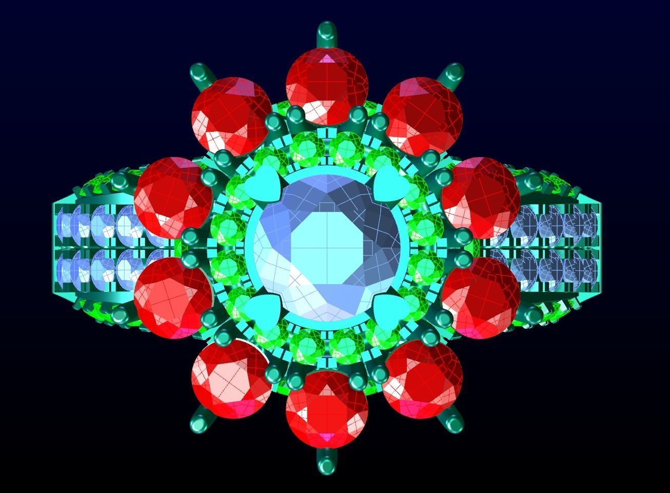 Engagement Ring 53 3D print model_8