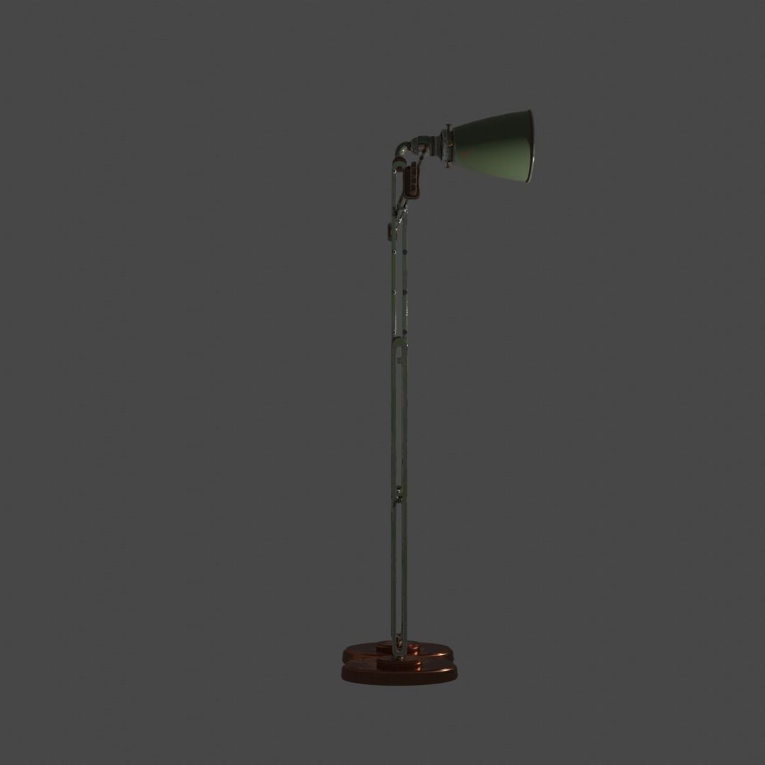 Lamphead Robot Character 3D model_5