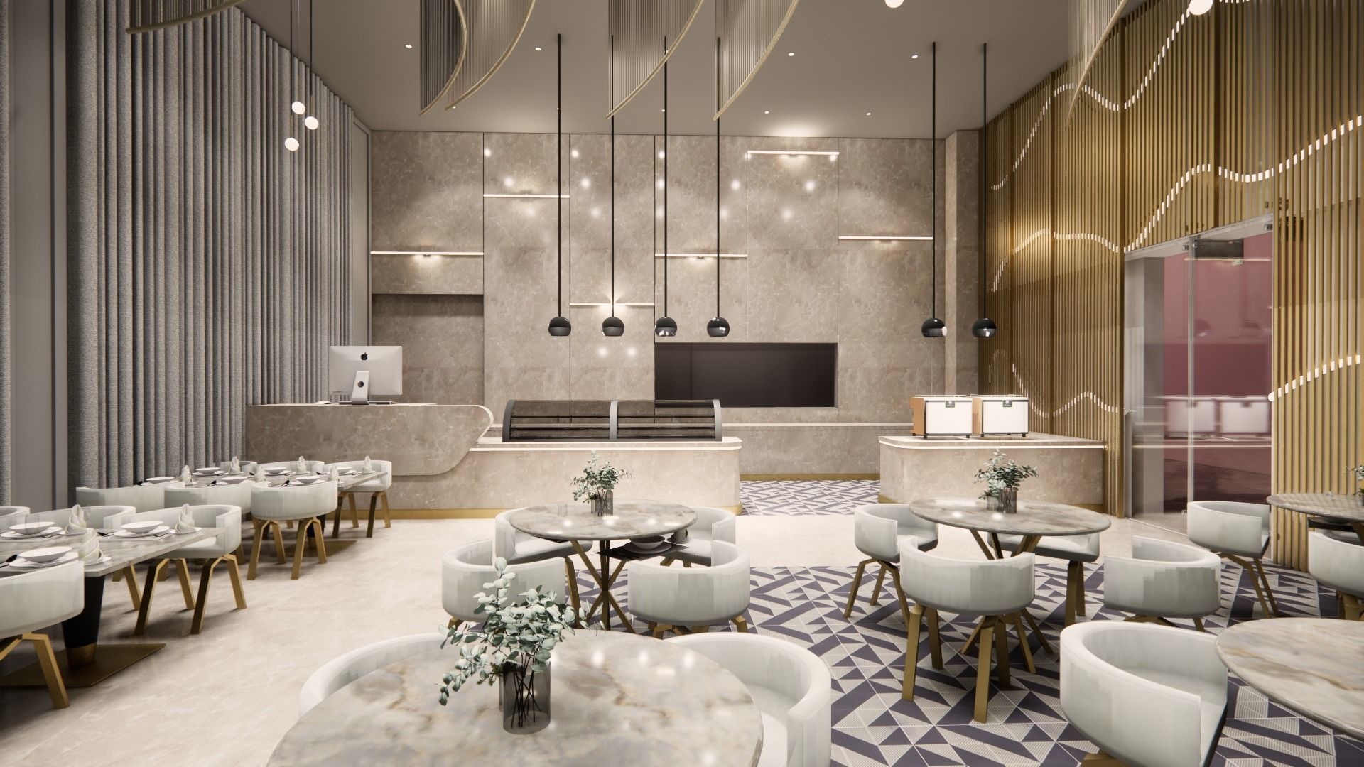 Banquet Hall 3D model_4