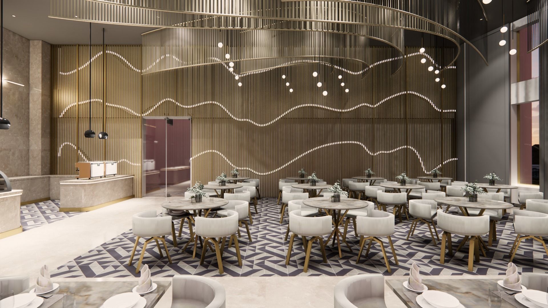 Banquet Hall 3D model_7