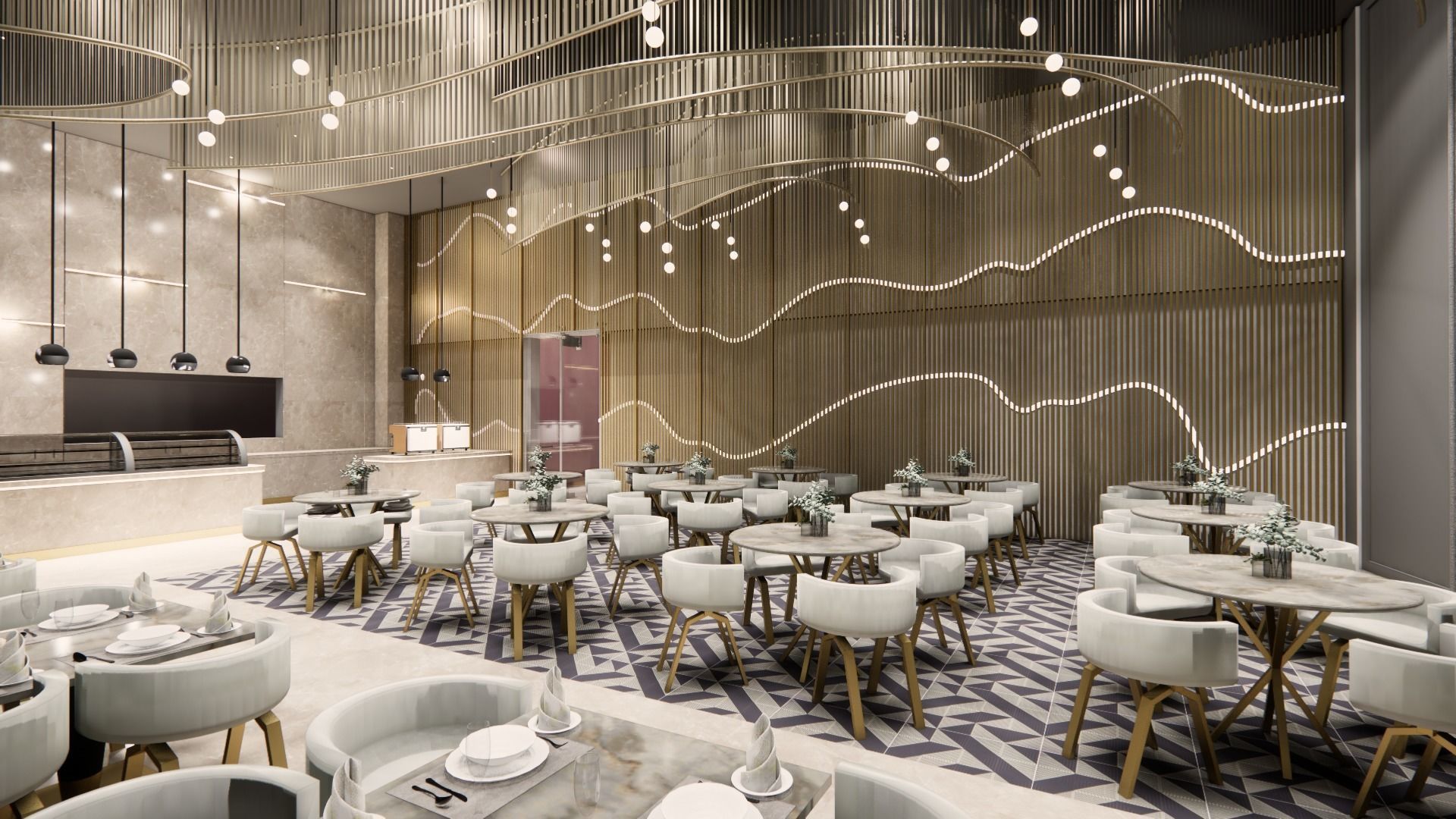 Banquet Hall 3D model_2