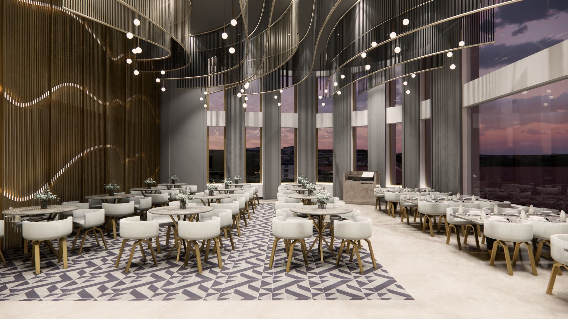 Banquet Hall 3D model_3