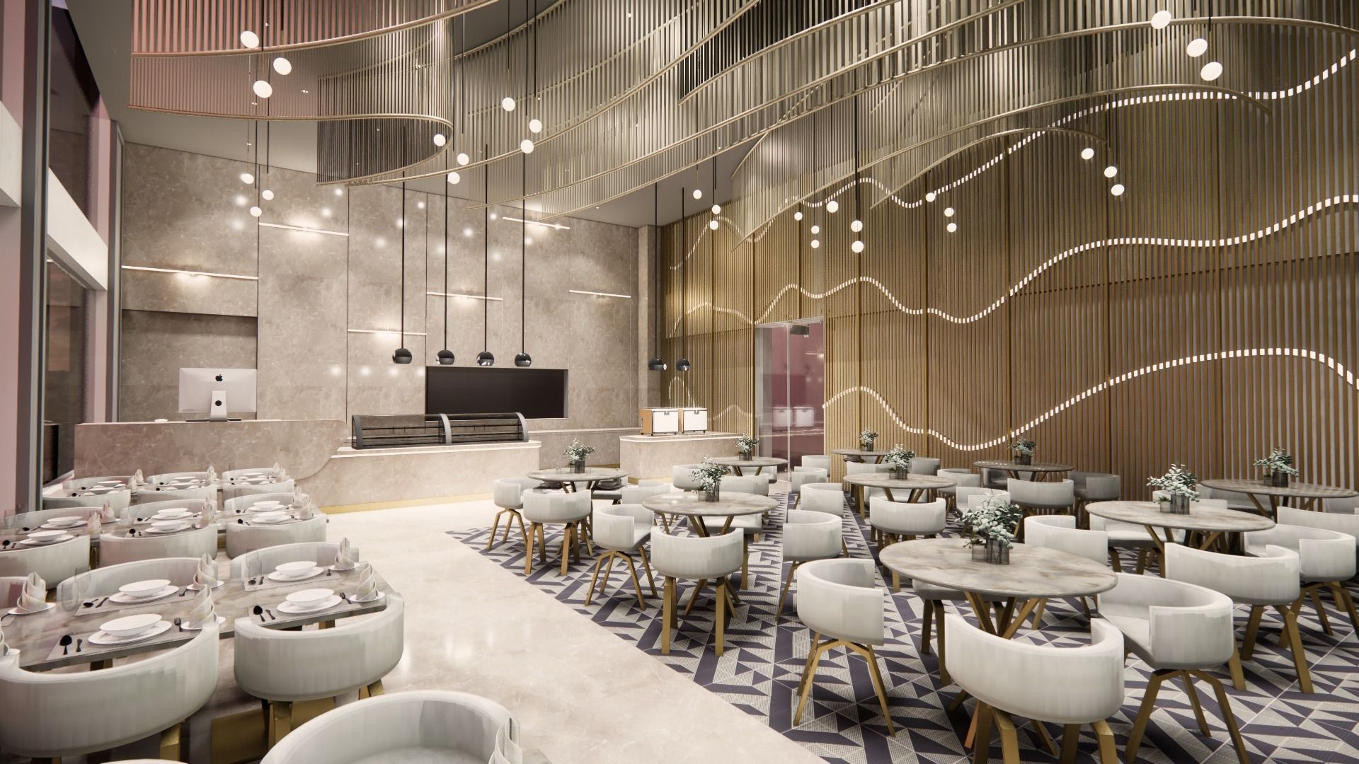 Banquet Hall 3D model_1