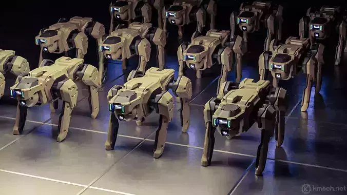 Robot dog Articulated 3D Print Free 3D print model