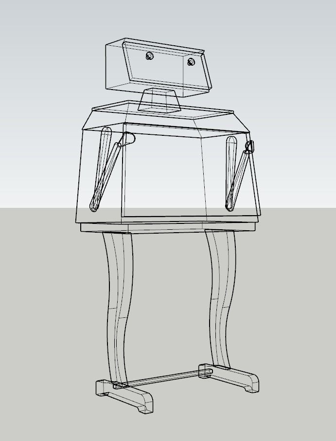 Borghesani Robot Drinks Cabinet 3D model_3