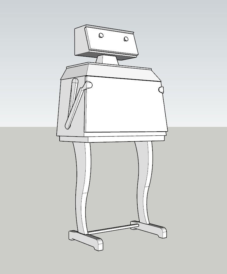 Borghesani Robot Drinks Cabinet 3D model_2