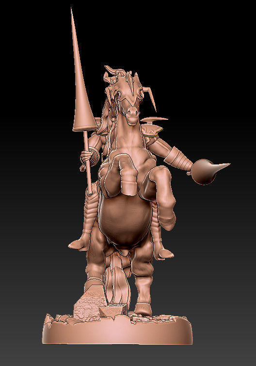 horseman gaia yugioh cover 3D print model_2