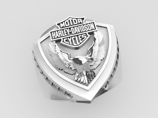harley ring 3D print model