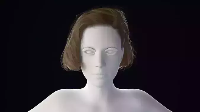 Realistic Female Hair