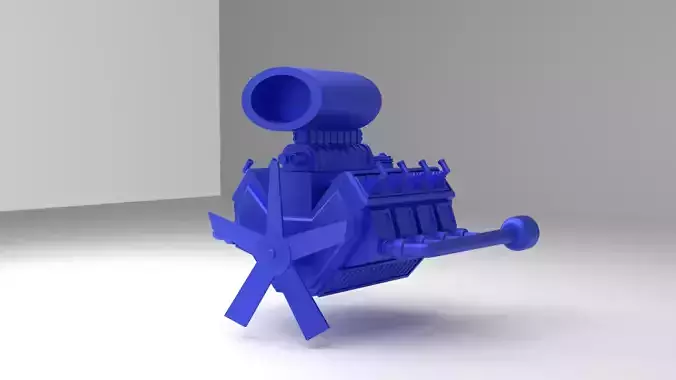 HIGH DETAILS V8 ENGINE  3D print model