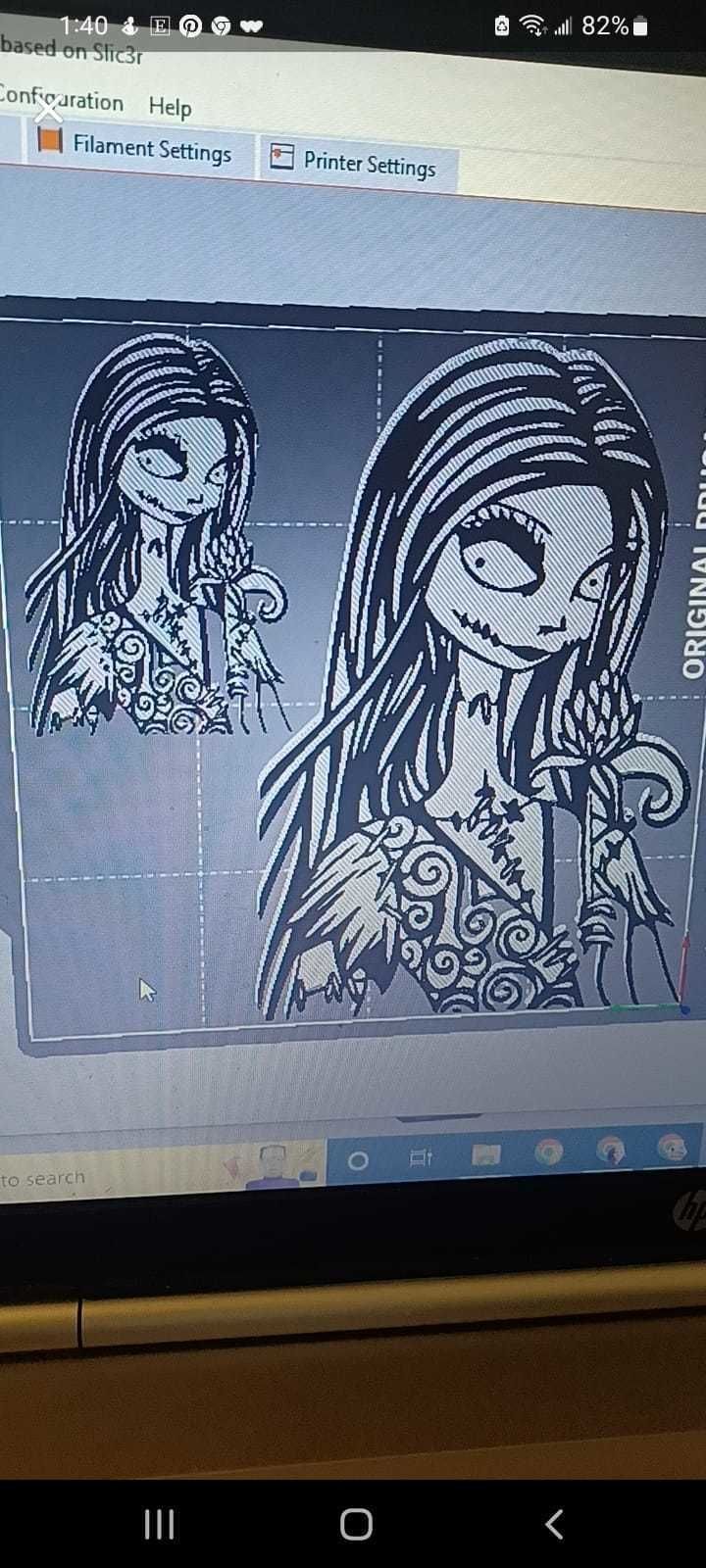 Nightmare before Christmas Sally decor   3D print model_3