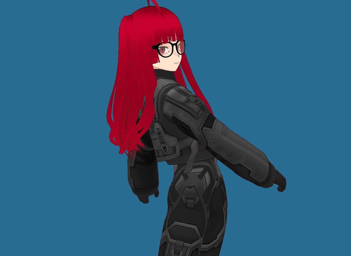 LUCY CYBERPUNK EDGERUNNER 2 Low-poly 3D model_2