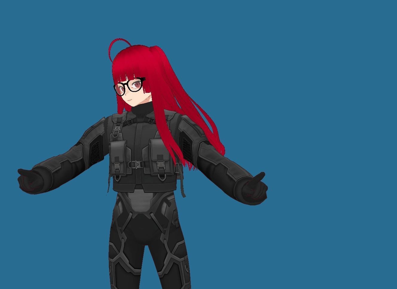 LUCY CYBERPUNK EDGERUNNER 2 Low-poly 3D model_15