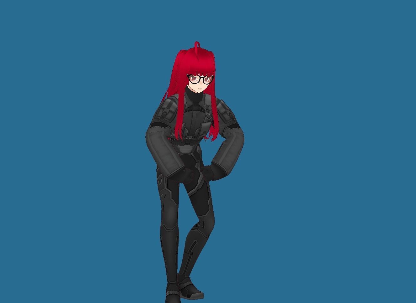 LUCY CYBERPUNK EDGERUNNER 2 Low-poly 3D model_11