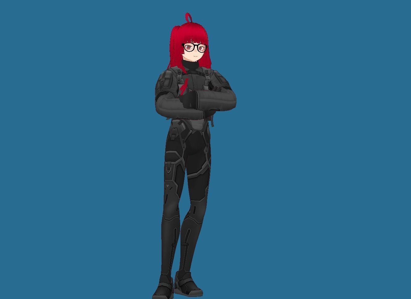 LUCY CYBERPUNK EDGERUNNER 2 Low-poly 3D model_7