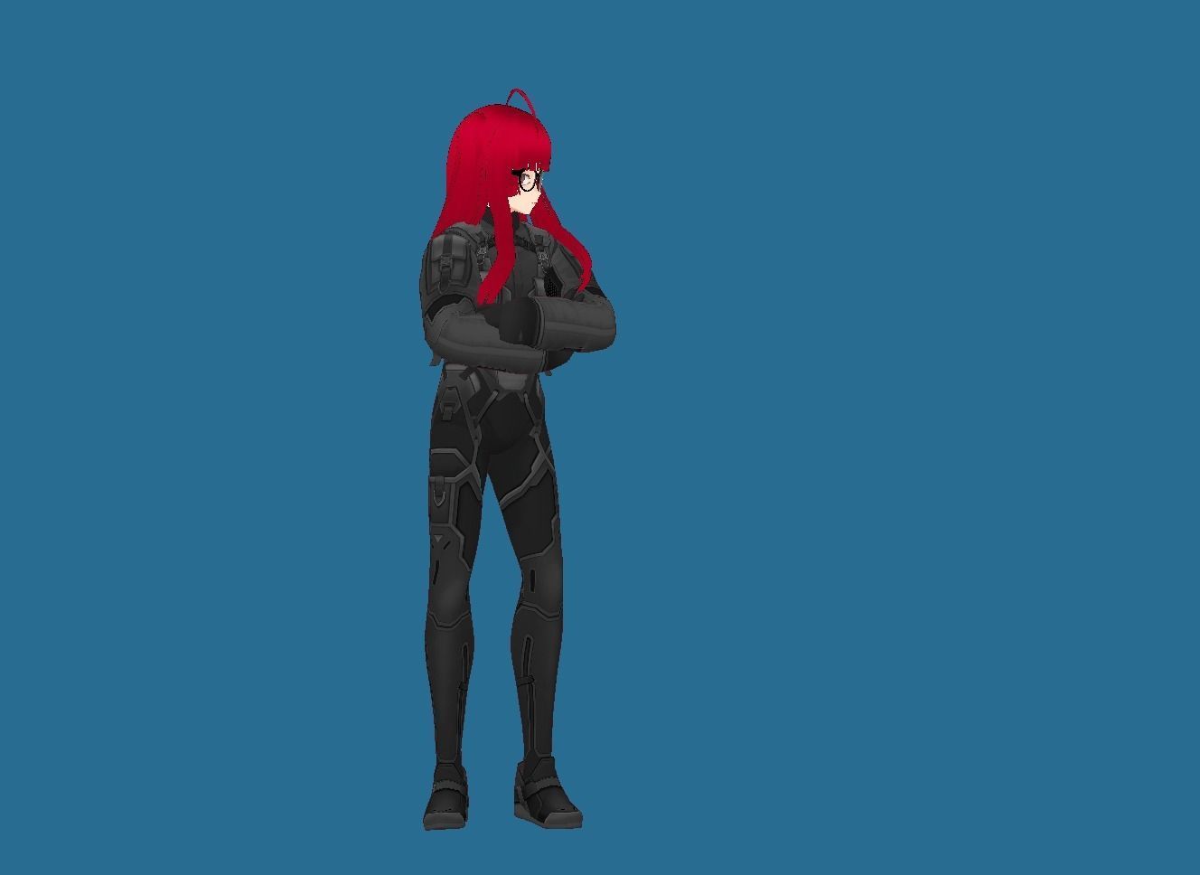 LUCY CYBERPUNK EDGERUNNER 2 Low-poly 3D model_6
