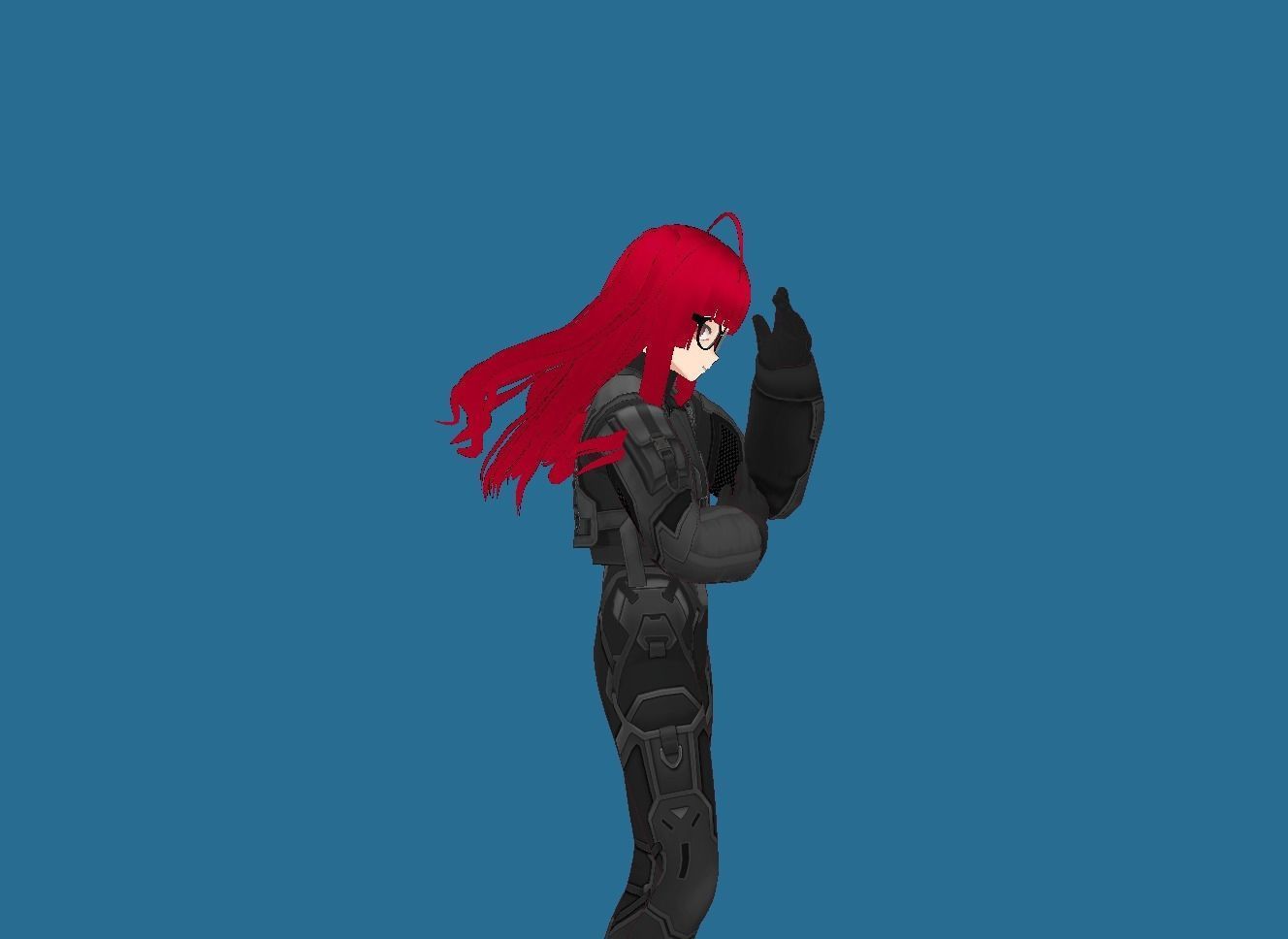 LUCY CYBERPUNK EDGERUNNER 2 Low-poly 3D model_4