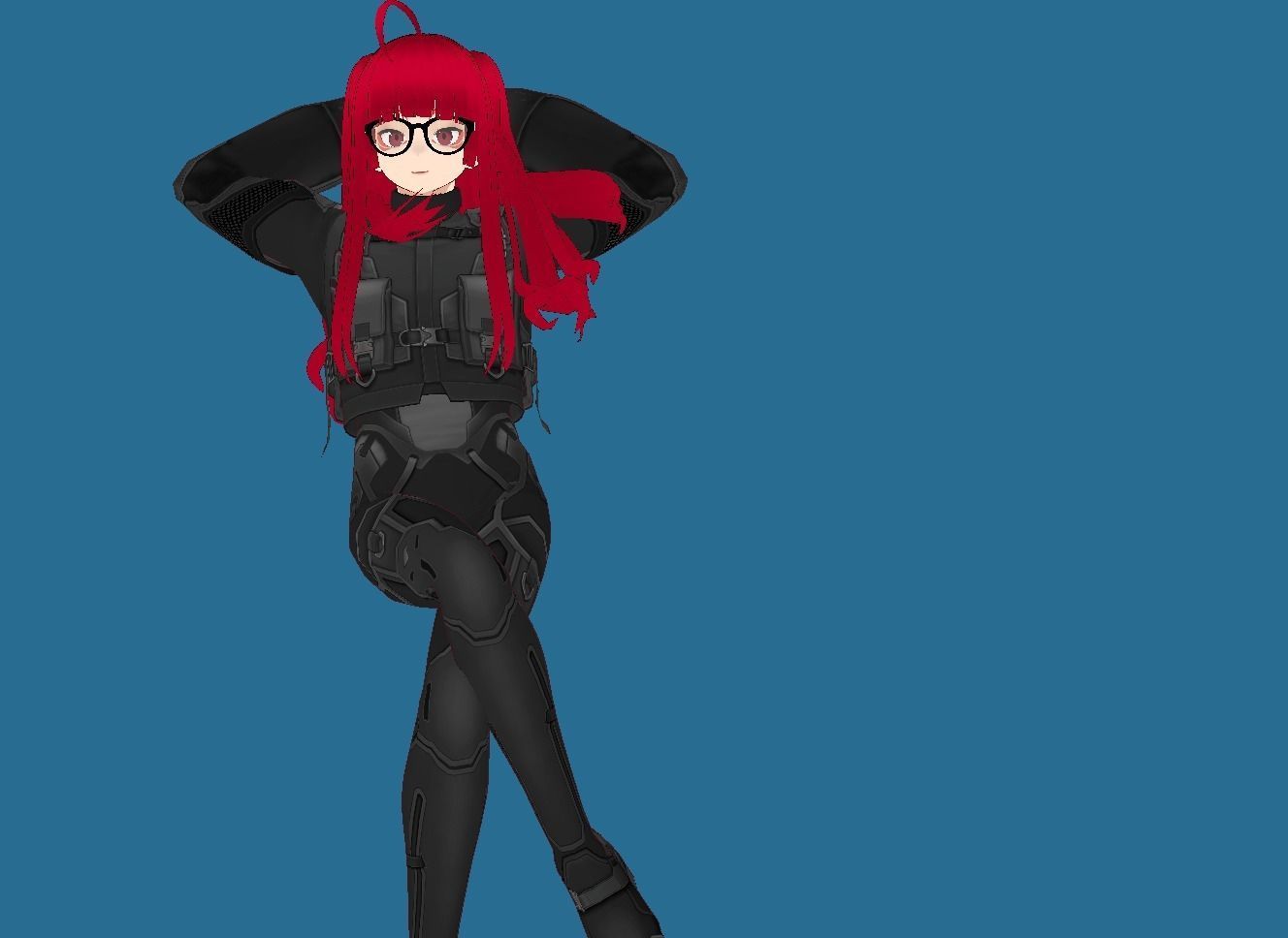 LUCY CYBERPUNK EDGERUNNER 2 Low-poly 3D model_1