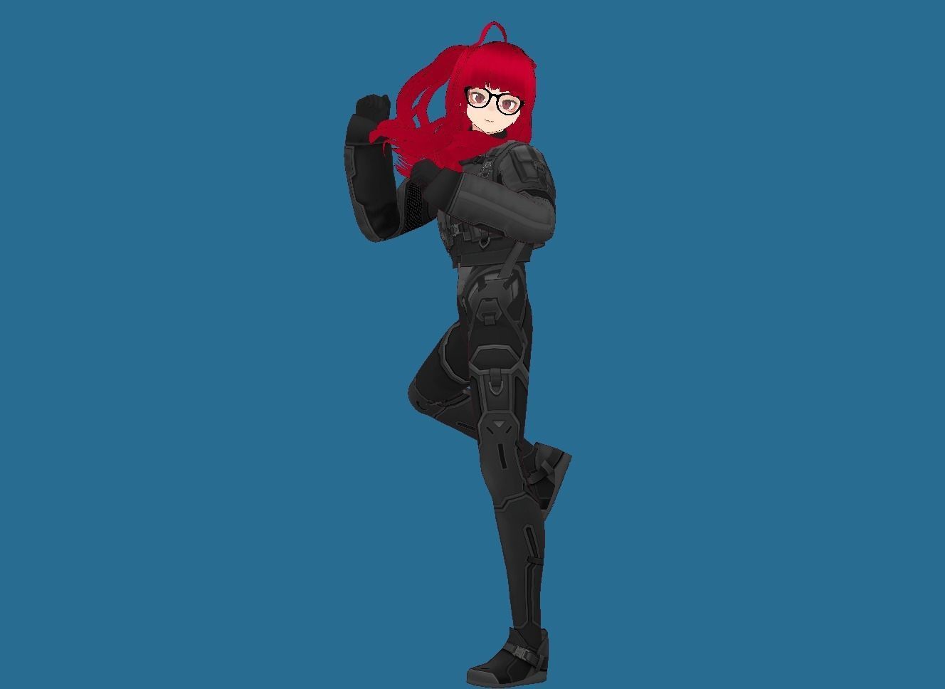 LUCY CYBERPUNK EDGERUNNER 2 Low-poly 3D model_10