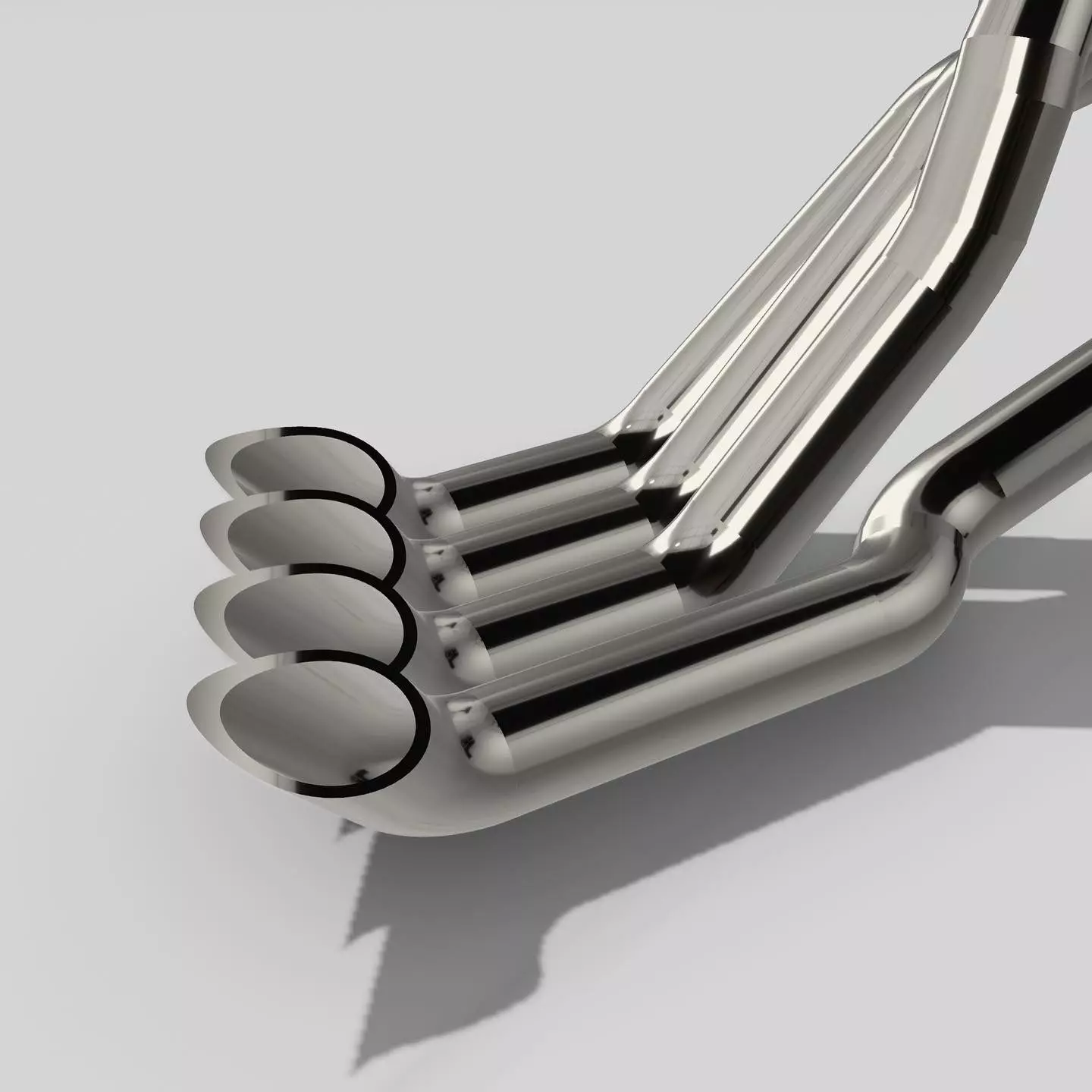 Pro Mod Hemi long Zoomie Headers 3D print model_0