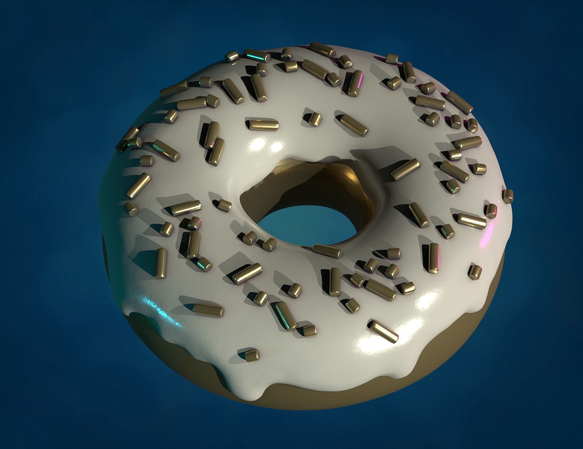 Doughnut donut 3D print model_10