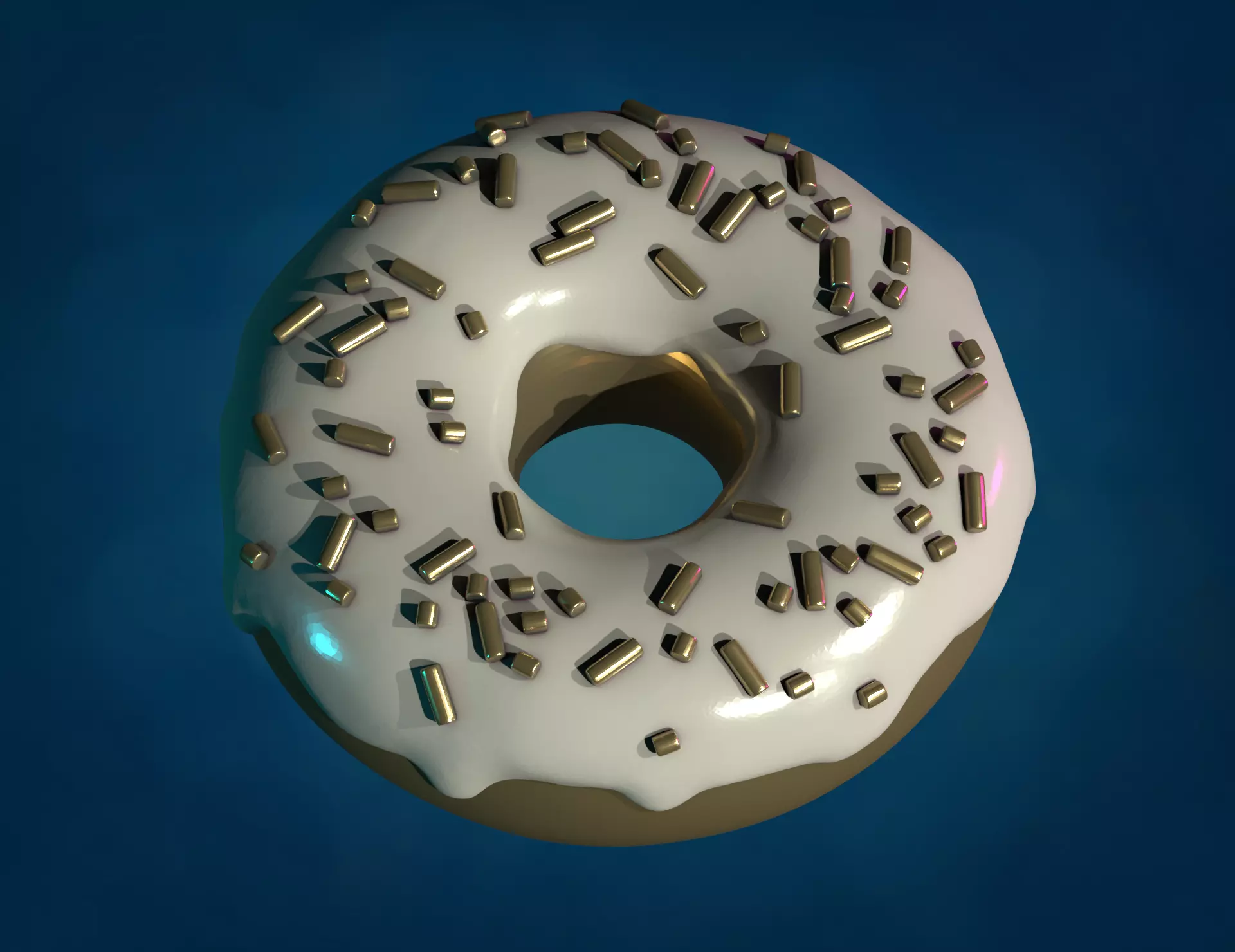 Doughnut donut 3D print model_0