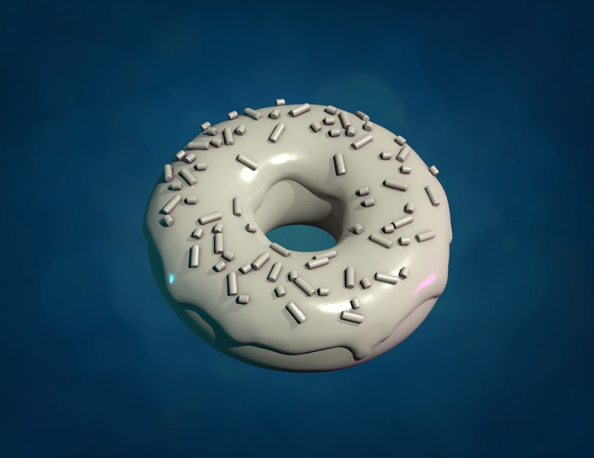 Doughnut donut 3D print model_6