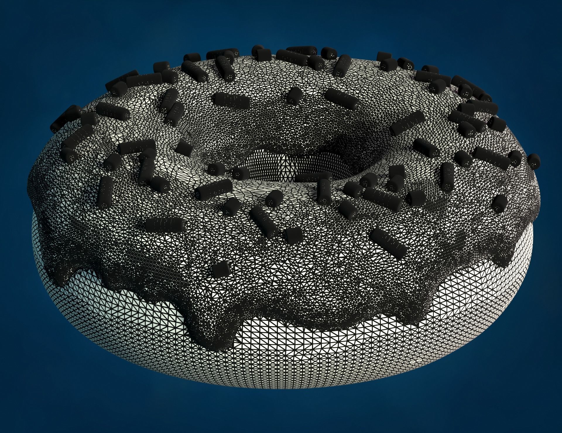 Doughnut donut 3D print model_12