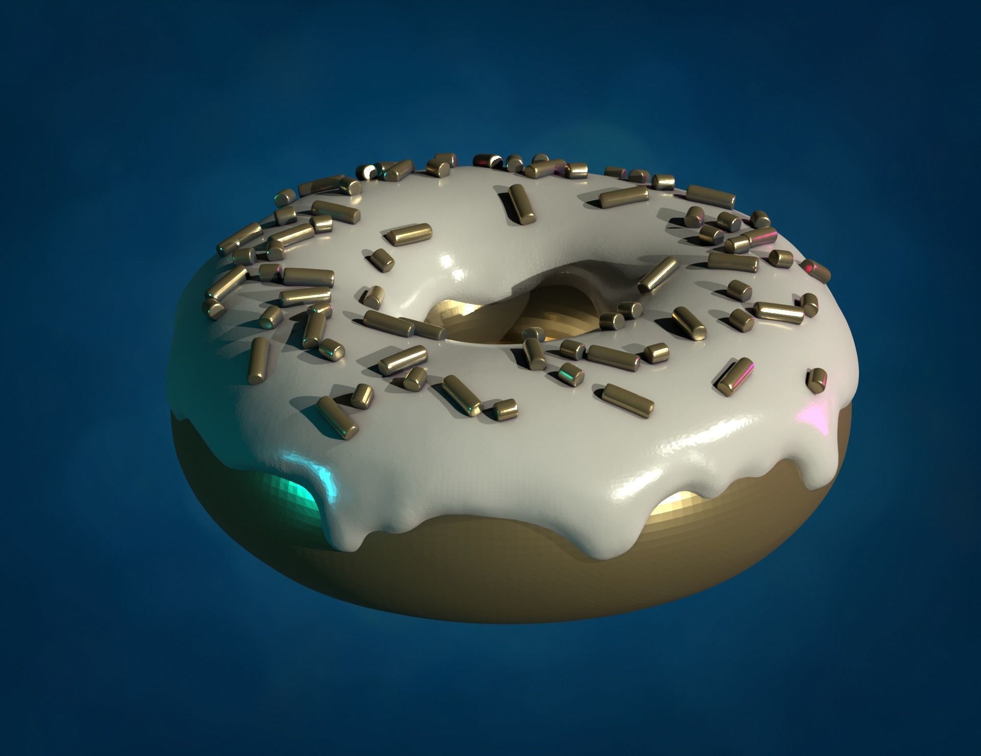 Doughnut donut 3D print model_9