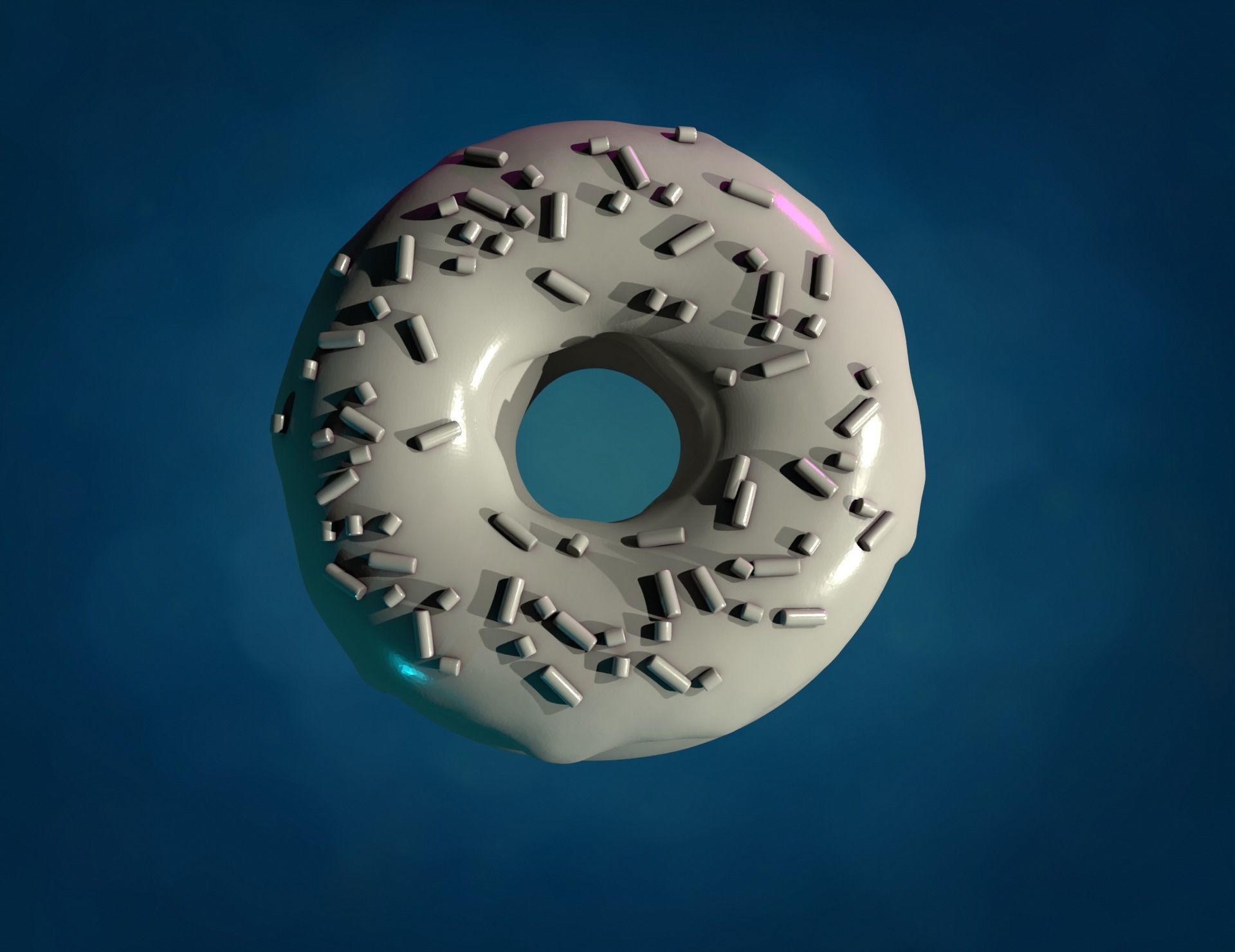 Doughnut donut 3D print model_5