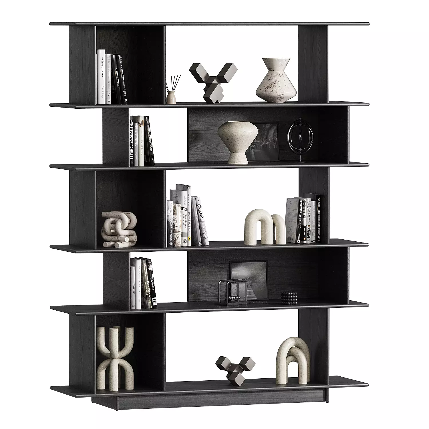 Anton Open Bookshelf 3D model_0