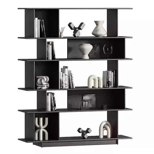 Anton Open Bookshelf 3D model