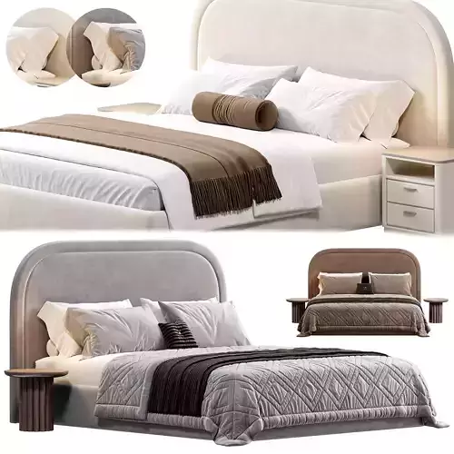 BED008 Bed by bollu 3D model
