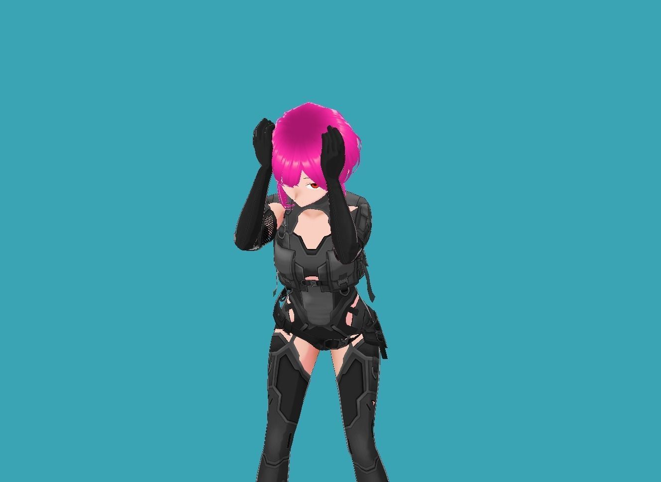 Lucy Cyberpunk Edgerunner 3-0 Low-poly 3D model_2