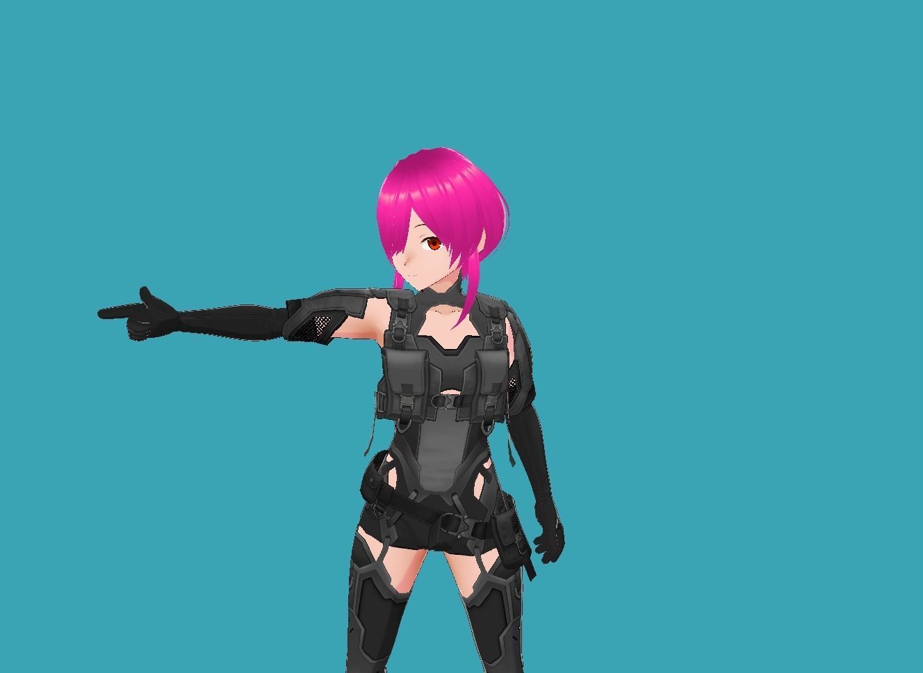 Lucy Cyberpunk Edgerunner 3-0 Low-poly 3D model_14