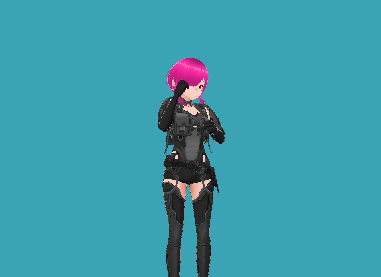 Lucy Cyberpunk Edgerunner 3-0 Low-poly 3D model_3